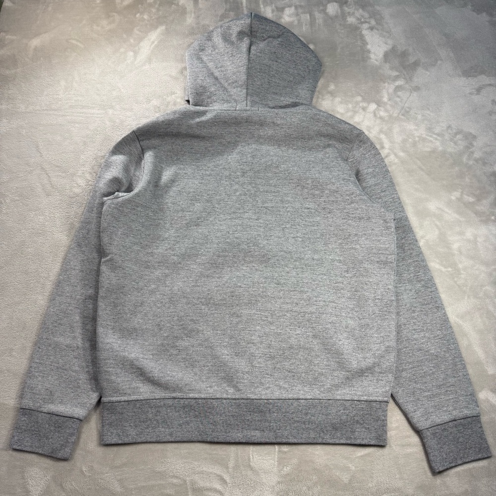 Polo Ralph Lauren Double Knit Zip Up Hoodie Heather Grey Heavyweight Men Sz L - Picture 5 of 11